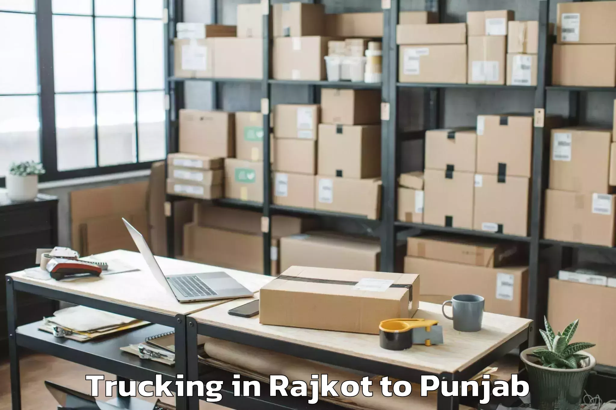 Easy Rajkot to Firozpur Trucking Booking